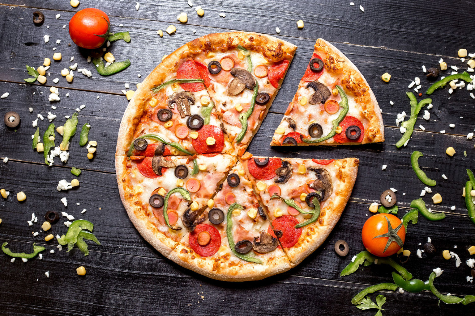 Variedad de pizzas artesanales