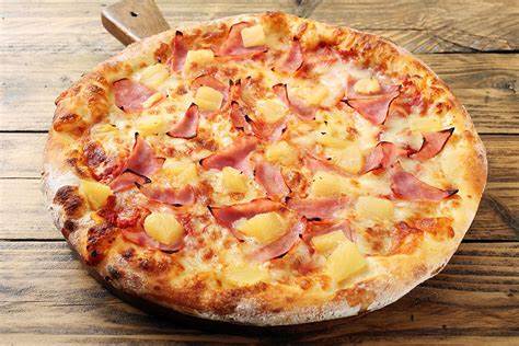 Diversidad de sabores, pizza hawaiana