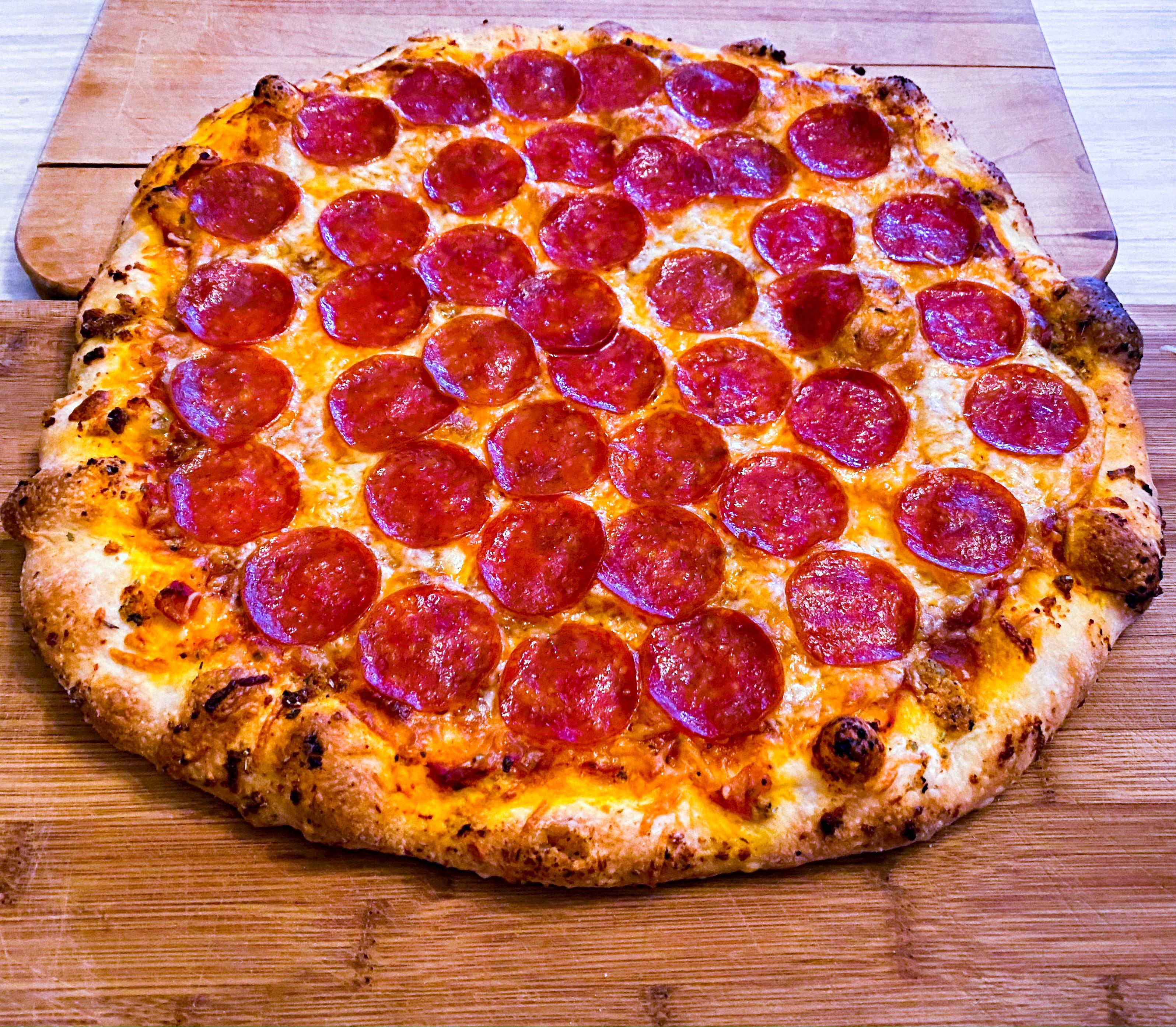 Diversidad de sabores, pizza peperoni